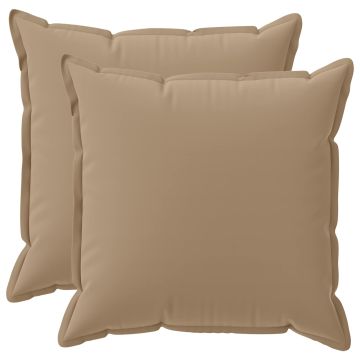 Federa 2 pz HOUTEN Tortora 80 x 80 cm Poliestere