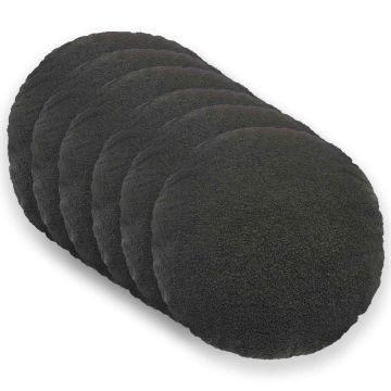 Federa 6 pcs HEERLEN Grigio Scuro Ø 30 cm Bouclé