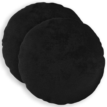 Federa 2 pcs HEERLEN Nero Ø 30 cm Flanella
