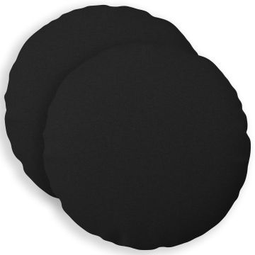 Federa 2 pz HEERLEN Nero Ø 40 cm Tessuto