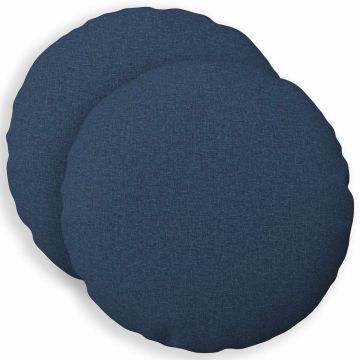 Federa 2 pz HEERLEN Blu Ø 40 cm Tessuto