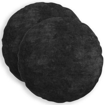 Federa 2 pz HEERLEN Antracite Ø 40 cm Tessuto Chenille