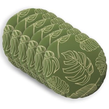 Federa 6 pcs HEERLEN Design a foglia Ø 40 cm Poliestere