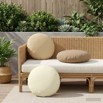 Federa 6 pcs HEERLEN Beige Ø 50 cm Poliestere