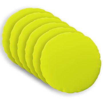 Federa 6 pcs HEERLEN Verde brillante. Ø 50 cm Poliestere
