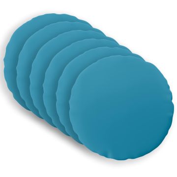 Federa 6 pcs HEERLEN Azzurro Ø 50 cm Poliestere