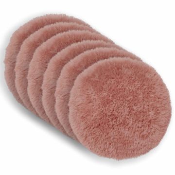 Federa 6 pcs HEERLEN Rosa Ø 50 cm Fleece PV