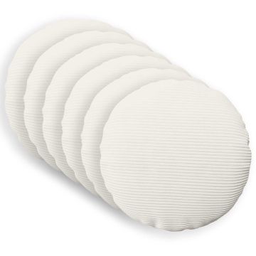 Federa 6 pcs HEERLEN Crema Ø 60 cm corduroy