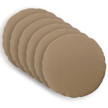 Federa 6 pz HEERLEN Tortora Ø 60 cm Poliestere