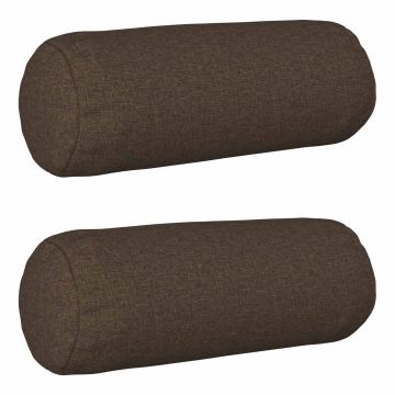 Federa 2 pz HEERLEN Tortora Ø 15 x 40 cm Tessuto