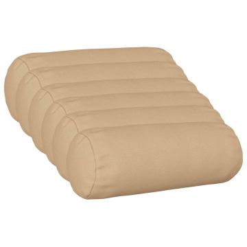 Federa 6 pz HEERLEN Crema Ø 15 x 40 cm Tessuto
