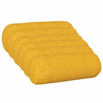 Federa 6 pz HEERLEN Giallo Chiaro Ø 15 x 40 cm Tessuto