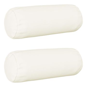 Federa 2 pz HEERLEN Bianco Ø 15 x 40 cm Tessuto