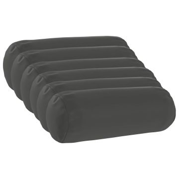 Federa 6 pcs HEERLEN Antracite Ø 15 x 40 cm Poliestere