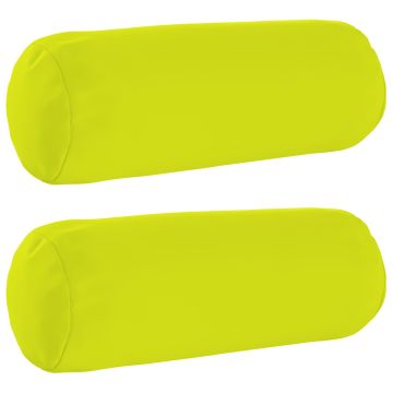 Federa 2 pcs HEERLEN Verde brillante. Ø 15 x 40 cm Poliestere