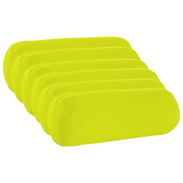 Federa 6 pcs HEERLEN Verde brillante. Ø 15 x 40 cm Poliestere
