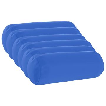 Federa 6 pcs HEERLEN Blu Reale Ø 15 x 40 cm Poliestere