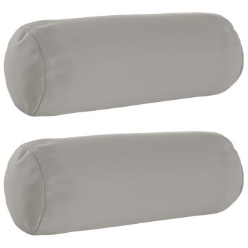 Federa 2 pcs HEERLEN Grigio Ø 15 x 40 cm Poliestere