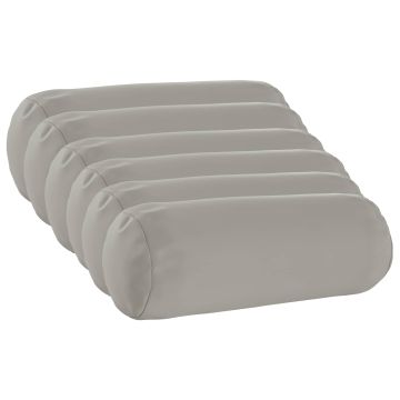 Federa 6 pcs HEERLEN Grigio Ø 15 x 40 cm Poliestere