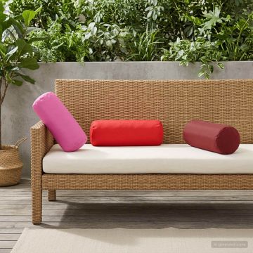 Federa 6 pcs HEERLEN Rosa Ø 15 x 40 cm Poliestere