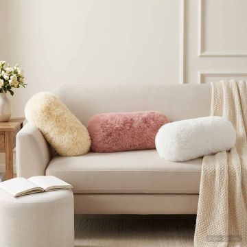 Federa 2 pcs HEERLEN Rosa Ø 15 x 40 cm Fleece PV