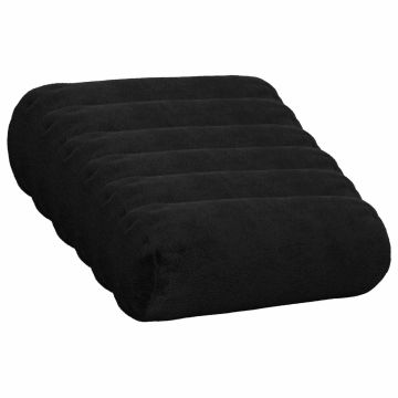 Federa 6 pcs HEERLEN Nero Ø 15 x 40 cm Flanella