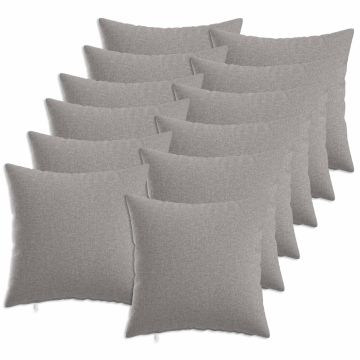 Cuscino con cuscino HEERLEN 12 pz Grigio Nuvola Tessuto