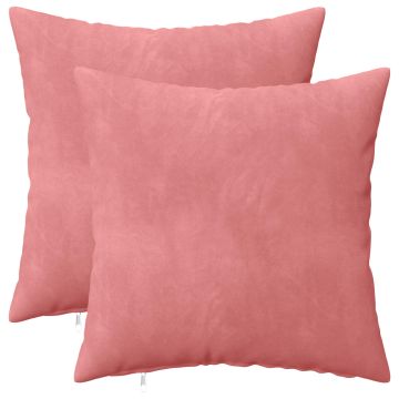 Cuscino con cuscino HEERLEN 2 pz Rosa Velluto