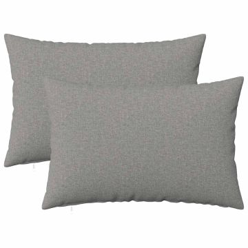 Cuscino con cuscino HEERLEN 2 pz Grigio Nuvola Tessuto
