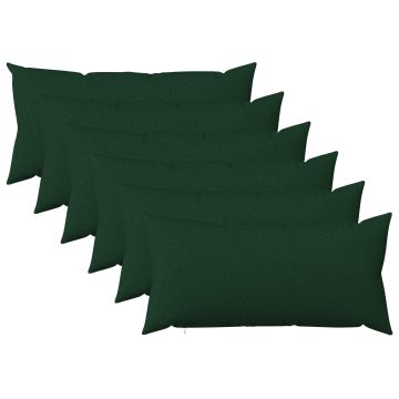 Cuscino con cuscino HEERLEN 6 pz Verde Scuro Tessuto