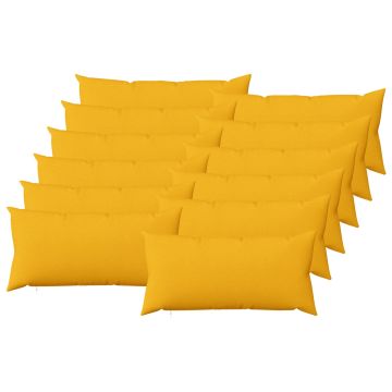 Cuscino con cuscino HEERLEN 12 pz Giallo Chiaro Tessuto
