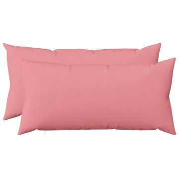 Cuscino con cuscino HEERLEN 2 pz Rosa Tessuto