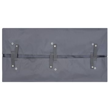 Telo per Carrello da Giardino Grigio Scuro 81x41x40 cm Tessuto