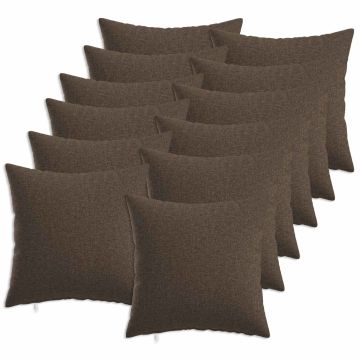 Cuscino con cuscino HEERLEN 12 pz Tortora Tessuto