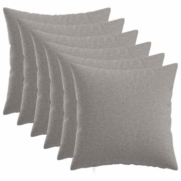 Cuscino con cuscino HEERLEN 6 pz Grigio Nuvola Tessuto