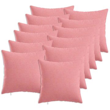 Cuscino con cuscino HEERLEN 12 pz Rosa Tessuto