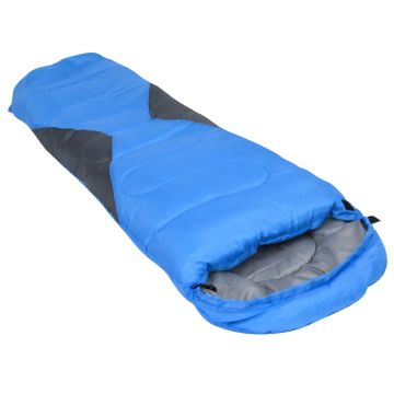 Sacco a Pelo Avvolgente Ultraleggero Bambino Blu 670g 10°C