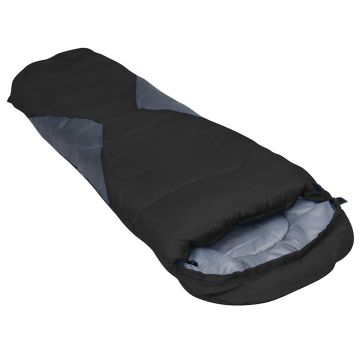 Sacco a Pelo Avvolgente Ultraleggero Bambino Nero 670g 10°C