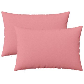 Cuscino con cuscino HEERLEN 2 pz Rosa Tessuto