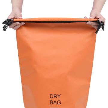 Borsa Impermeabile Arancione 10 L in PVC