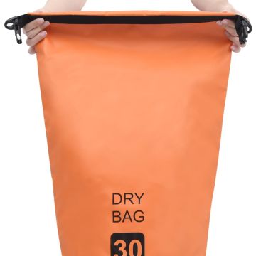 Borsa Impermeabile Arancione 30 L in PVC