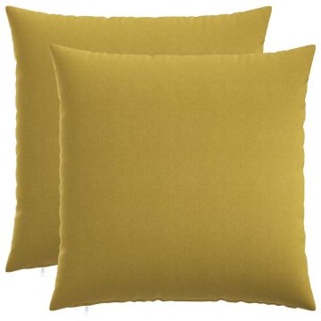 Cuscino con cuscino HEERLEN 2 pz Verde chiaro Tessuto