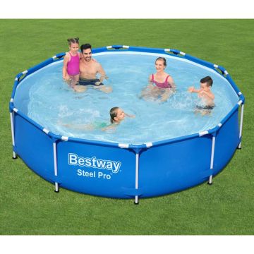 Piscina fuori terra rotonda Steel Pro 305 x 76 cm blu