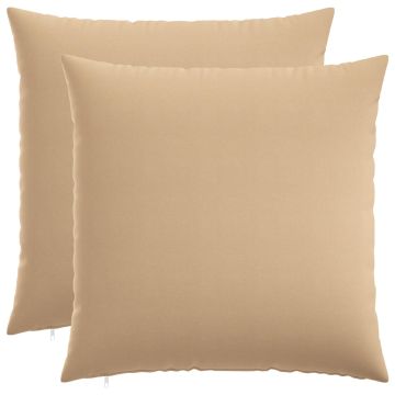 Cuscino con cuscino HEERLEN 2 pz Crema Tessuto