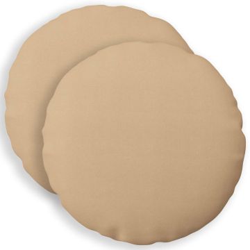 Cuscino con cuscino HEERLEN 2 pz Crema Tessuto