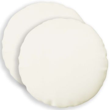 Cuscino con cuscino HEERLEN 2 pz Bianco Tessuto