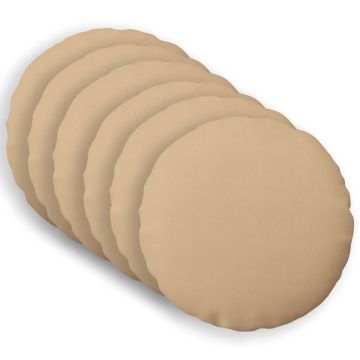 Cuscino con cuscino HEERLEN 6 pz Crema Tessuto