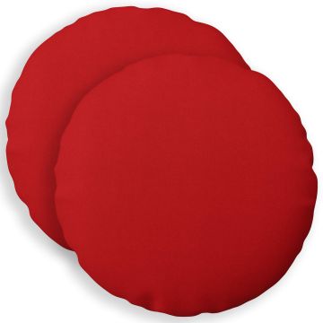 Cuscino con cuscino HEERLEN 2 pz Rosso Tessuto