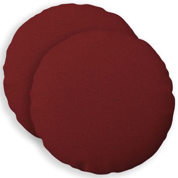 Cuscino con cuscino HEERLEN 2 pz Rosso Vino Tessuto