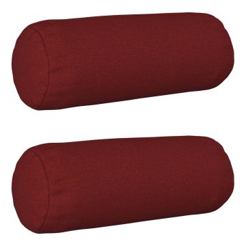 Cuscino con cuscino HEERLEN 2 pz Rosso Vino Tessuto